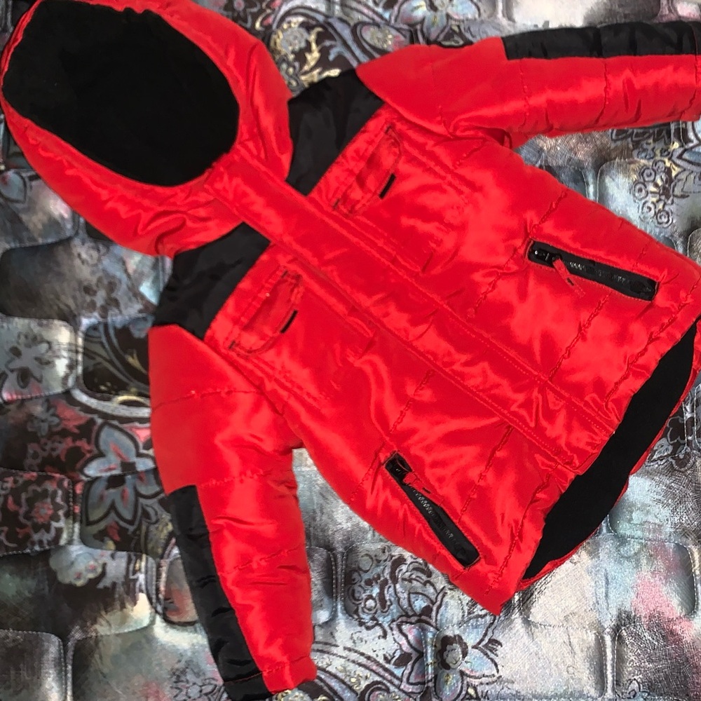 Rothschild 18 Months Red and Black Winter Jacket